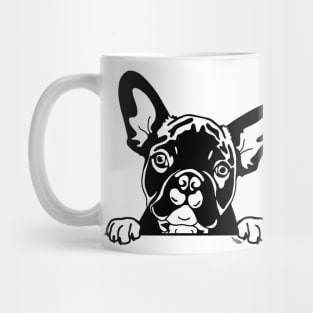 French Bulldog Puppy Peeking Mug